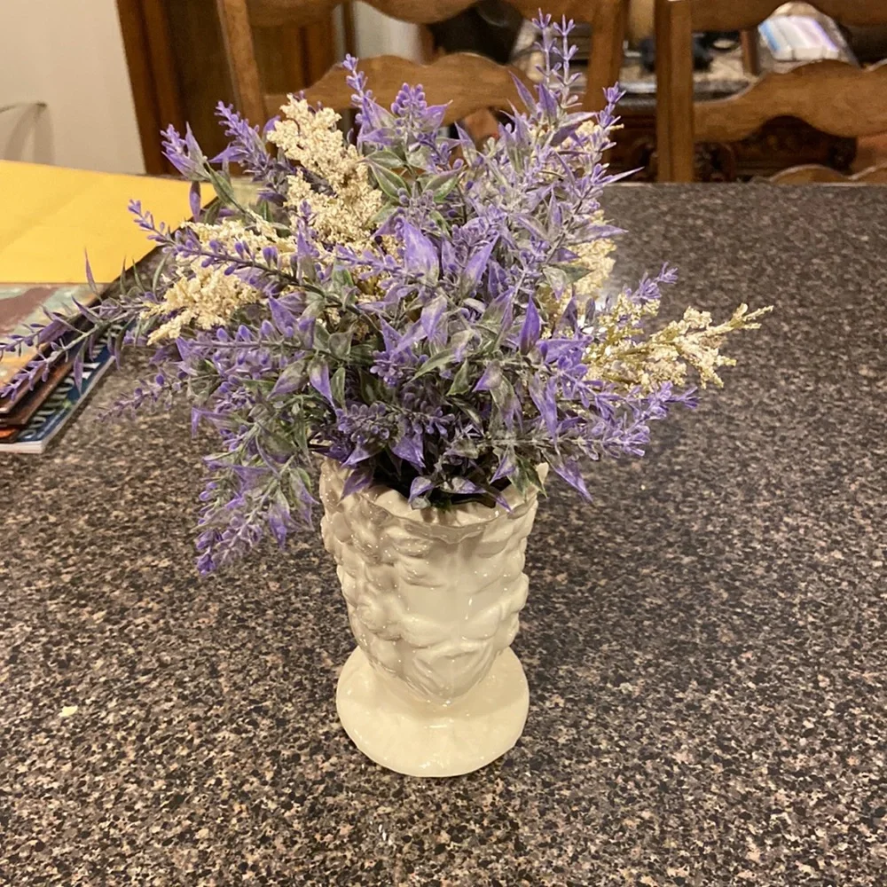 Flower vase purple